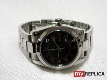 Rolex Air King Quadrante Nero Replica 114200