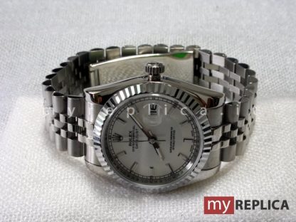 Rolex Datejust Quadrante Bianco Replica con Cinturino Jubilee 116234