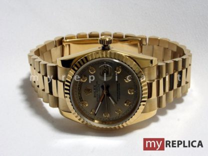 Rolex Day Date Oro Replica Quadrante Oro con Diamanti 118238