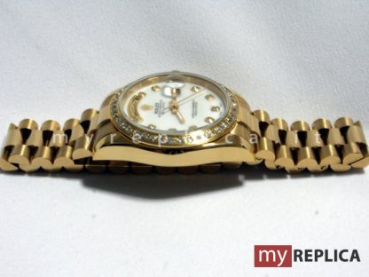 Rolex Day Date Oro Quadrante Bianco Replica 18038 - immagine 3