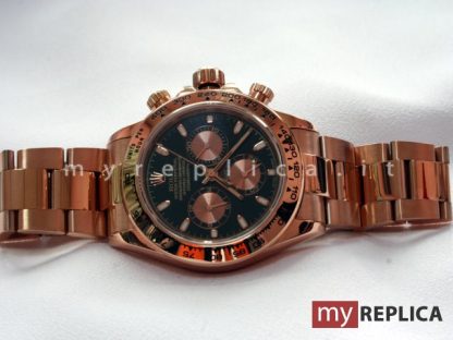 Rolex Daytona Everose Replica Quadrante Nero Eta Svizzero - immagine 2