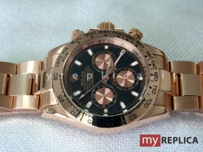 Rolex Daytona Everose Replica Quadrante Nero 116505 - immagine 2