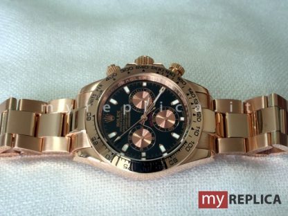 Rolex Daytona Everose Replica Quadrante Nero 116505 - immagine 3