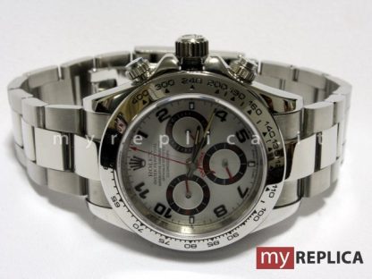 Rolex Daytona Quadrante Argento Indici Rossi Copia Eta Svizzero