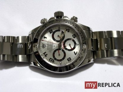 Rolex Daytona Quadrante Argento Indici Rossi Copia Eta Svizzero - immagine 2