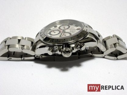 Rolex Daytona Quadrante Argento Indici Rossi Copia Eta Svizzero - immagine 3