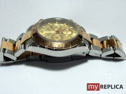 Rolex Daytona Replica Quadrante Oro Acciaio e Oro Eta Svizzero - immagine 3