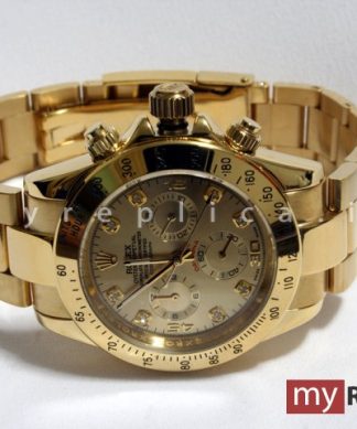 Rolex Daytona Replica Quadrante Oro con Diamanti