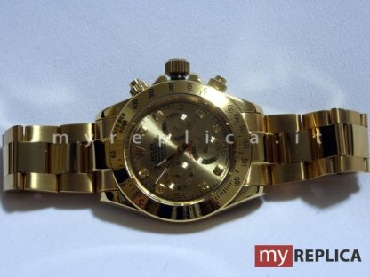 Rolex Daytona Oro Replica Quadrante Oro con Diamanti 116508 - immagine 2