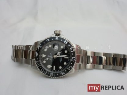 Rolex Gmt Master II Ghiera Nera Replica con Lancetta Gmt Verde 116710LN - immagine 4