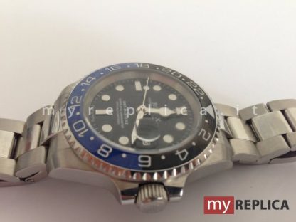 Rolex Gmt Master II Batman Replica Ghiera Nera e Blu con Cinturino Oyster 126710 - immagine 9