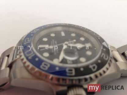 Rolex Gmt Master II Batman Replica Ghiera Nera e Blu con Cinturino Oyster 126710 - immagine 8