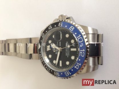 Rolex Gmt Master II Batman Replica Ghiera Nera e Blu con Cinturino Oyster 126710 - immagine 7