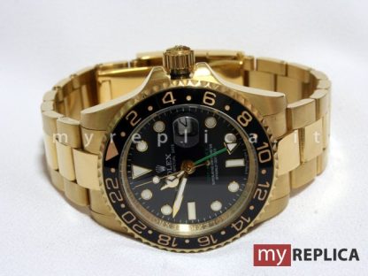 Rolex Gmt Master II Oro Quadrante Nero Replica 116718