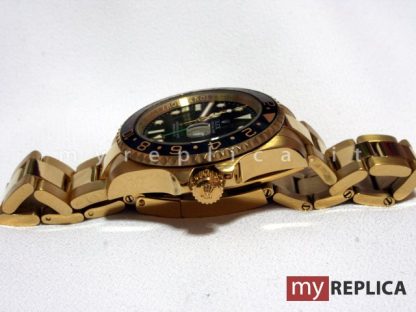 Rolex Gmt Master II Oro Quadrante Nero Replica 116718 - immagine 4