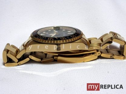 Rolex Gmt Master II Oro Quadrante Nero Replica 116718 - immagine 5