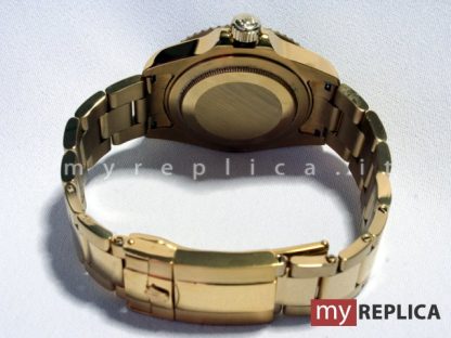 Rolex Gmt Master II Oro Quadrante Nero Replica 116718 - immagine 9