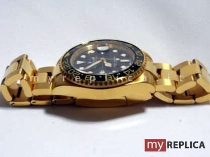 Rolex Gmt Master II Copia Quadrante Nero Oro Eta Svizzero - immagine 4