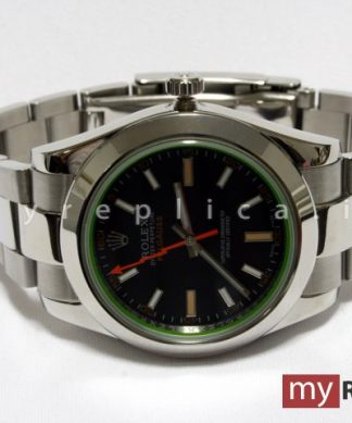 Rolex Milgauss Replica Quadrante Nero Vetro Verde