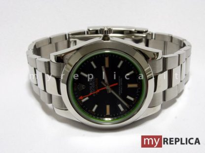 Rolex Milgauss Replica Quadrante Nero Vetro Verde