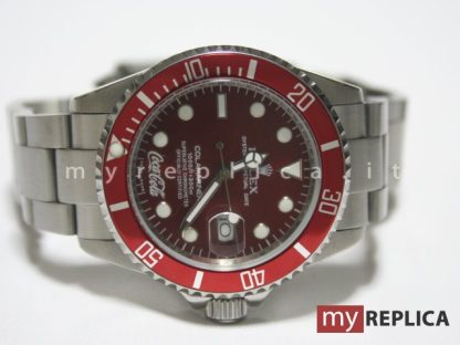 Rolex Submariner Date Coca Cola Replica Quadrante Rosso 116610 - immagine 4