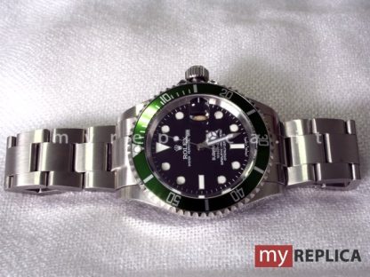 Rolex Submariner Date Ghiera Verde Replica 16610LV - immagine 3