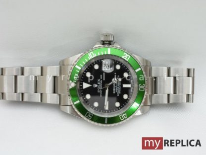 Rolex Submariner Date Replica Ghiera Verde in Ceramica Eta Svizzero - immagine 10