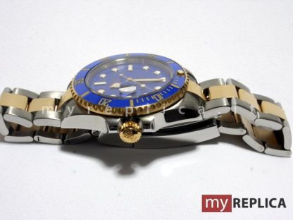 Rolex Submariner Date Copia Quadrante Blu Acciaio e Oro Eta Svizzero - immagine 3