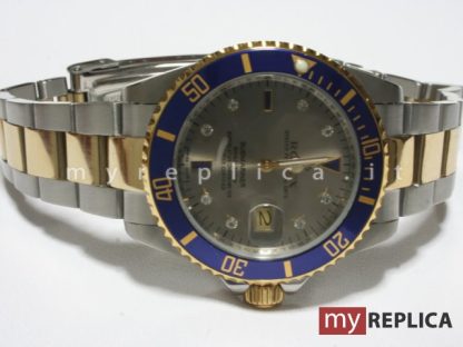 Rolex Submariner Date Quadrante Grigio Ghiera Blu Replica 16613 - immagine 2