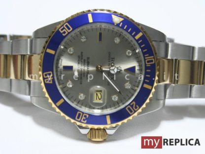 Rolex Submariner Date Quadrante Grigio Ghiera Blu Replica 16613 - immagine 3