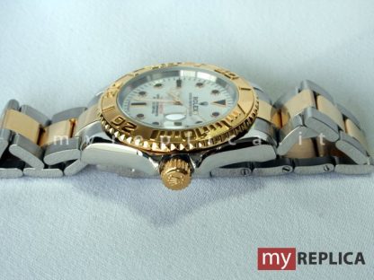 Rolex Yacht Master II Quadrante Bianco Replica Acciaio e Oro 68623 - immagine 2