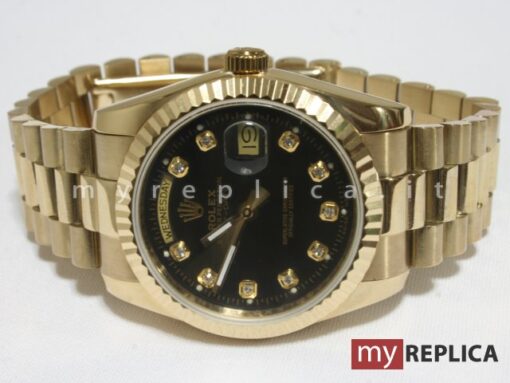 Day Date Oro Quadrante Nero 118238