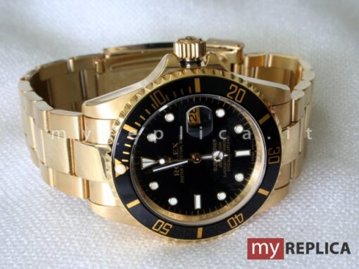 Submariner Date Oro Quadrante Nero 116618