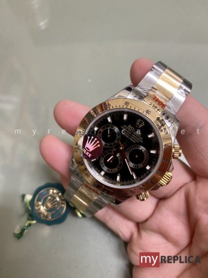 Rolex Daytona Replica 116503 Quadrante Nero Acciaio e Oro Eta Svizzero