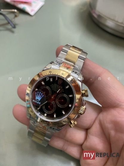 Rolex Daytona Replica 116503 Quadrante Nero Acciaio e Oro Eta Svizzero - immagine 2