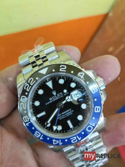 Rolex Gmt Master II Batman Ghiera Blu e Nera Super Clone - immagine 2