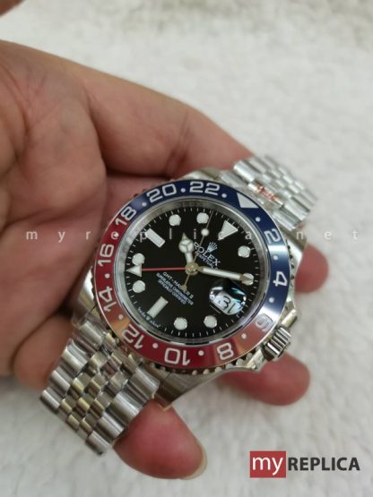 Rolex Gmt Master II Pepsi Ghiera Blu e Rossa Super Clone - immagine 4