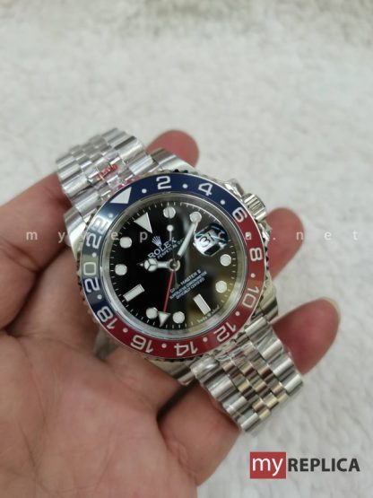 Rolex Gmt Master II Pepsi Ghiera Blu e Rossa Super Clone - immagine 5