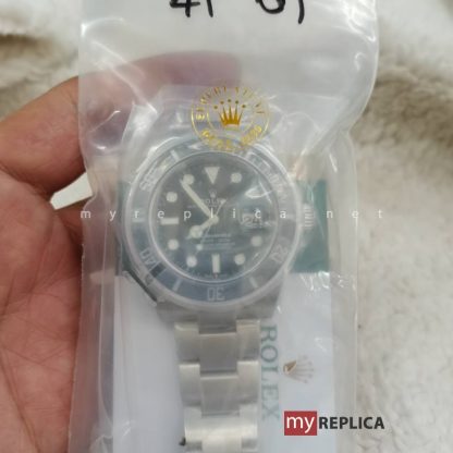 Rolex Submariner Date Ghiera Nera 41 mm Super Clone Acciaio Inox 904L - immagine 9