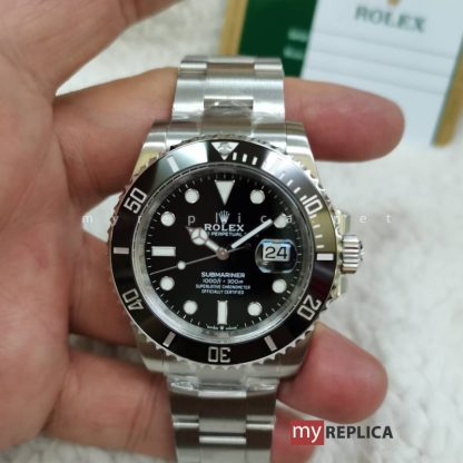 Rolex Submariner Date Ghiera Nera 41 mm Super Clone Acciaio Inox 904L - immagine 5