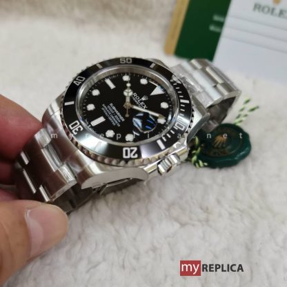 Rolex Submariner Date Ghiera Nera 41 mm Super Clone Acciaio Inox 904L - immagine 6