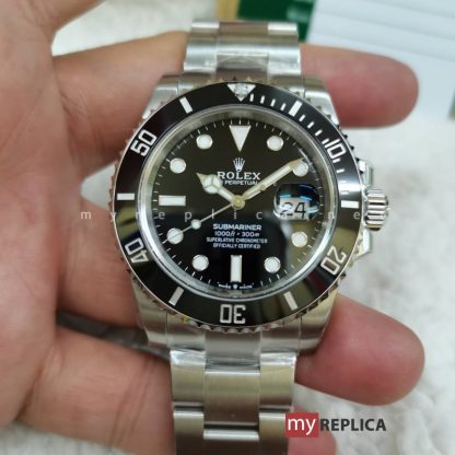 Rolex Submariner Date Ghiera Nera 41 mm Super Clone Acciaio Inox 904L