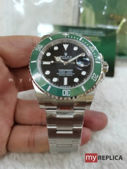 Rolex Submariner Date Replica Ghiera Verde 41 mm Swiss Eta 126610LV - immagine 4