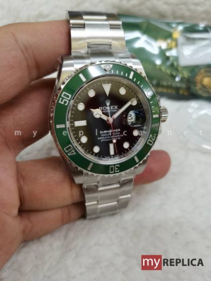 Rolex Submariner Date Ghiera Verde 41 mm Super Clone VS Factory - immagine 3