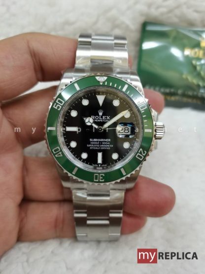 Rolex Submariner Date Ghiera Verde 41 mm Super Clone VS Factory - immagine 5