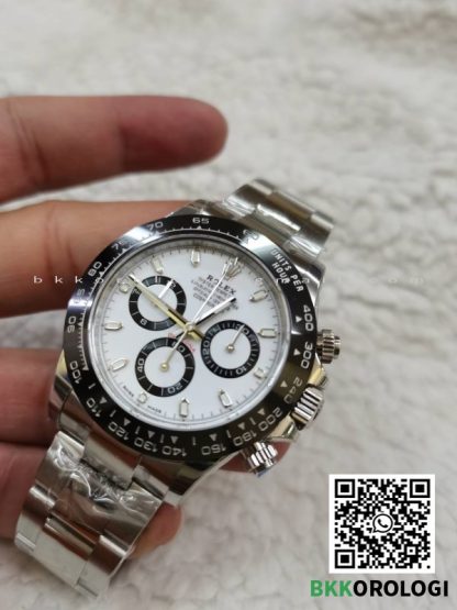 Rolex Daytona Basilea Panda 116500LN Quadrante Bianco Super Clone BT Factory - immagine 4