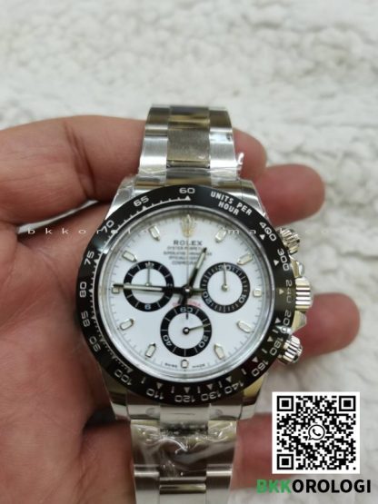 Rolex Daytona Basilea Panda 116500LN Quadrante Bianco Super Clone BT Factory - immagine 9