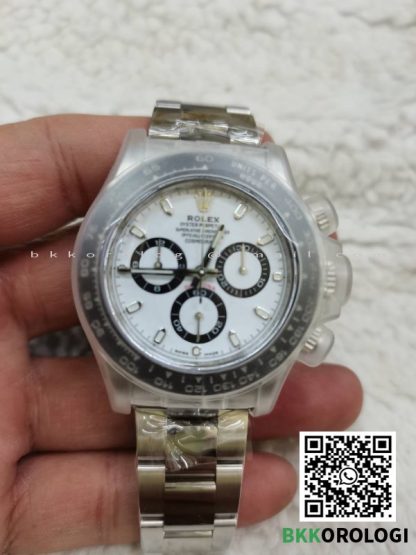 Rolex Daytona Basilea Panda 116500LN Quadrante Bianco Super Clone BT Factory - immagine 7