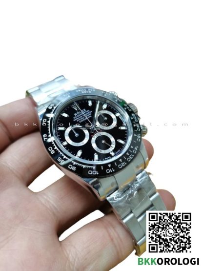 Rolex Daytona Basilea Panda 116500LN Quadrante Nero Super Clone BT Factory - immagine 2