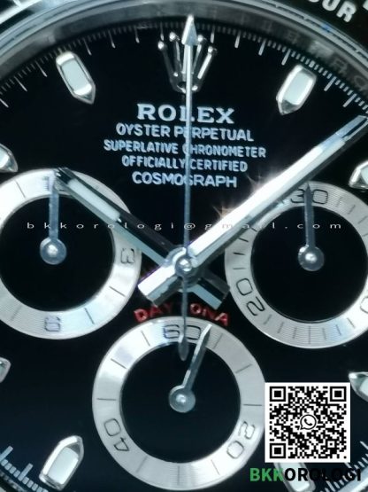 Rolex Daytona Basilea Panda 116500LN Quadrante Nero Super Clone BT Factory - immagine 9